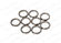 Aimants d'anneau forts de N40H diamétralement magnétisés, aimants agglomérés de néodyme d'anneau fournisseur